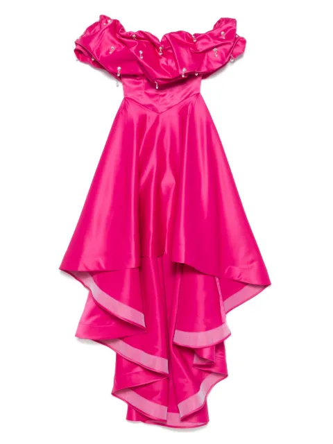 AAVVA off-shoulder puffy gown Pink AV1264