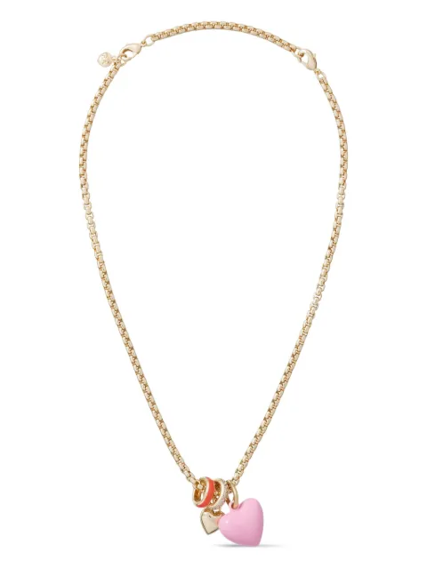 Roxanne Assoulin The Box Chain heart-pendant necklace Pink RXSU25N127APINKHEART