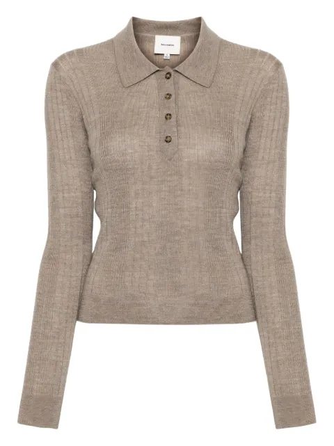 Reformation Hermia polo top Brown 1311949OAT
