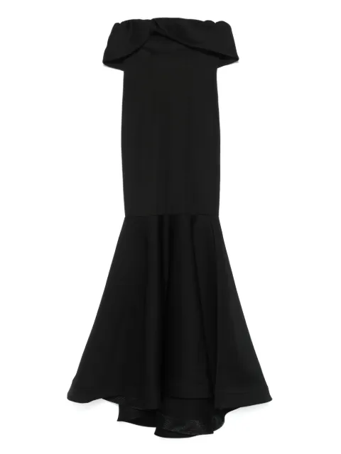 AAVVA off-shoulder gown Black AV1173