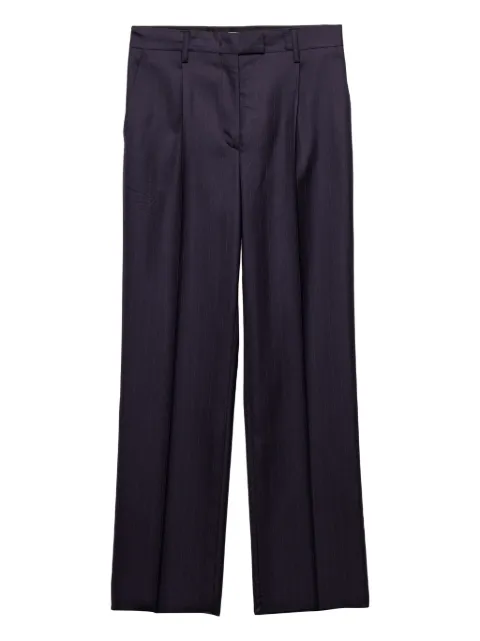 Prada belted wool trousers Blue P277IKSOOO16PS