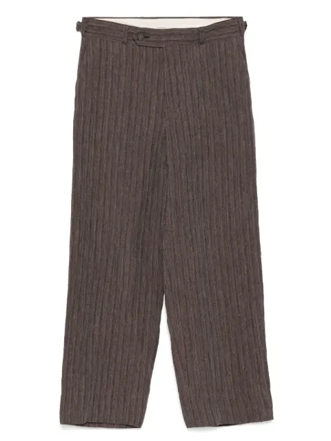 CALMLENCE no pleated wide-leg trousers Brown PANTS025
