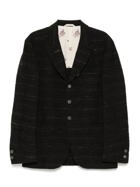 CALMLENCE peaked lapel sack blazer Black JACKET019