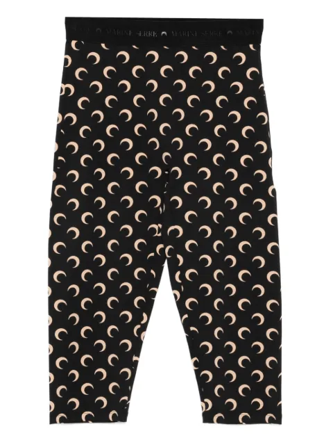 Marine Serre Moon-print shorts Black WPA157BCJER0001