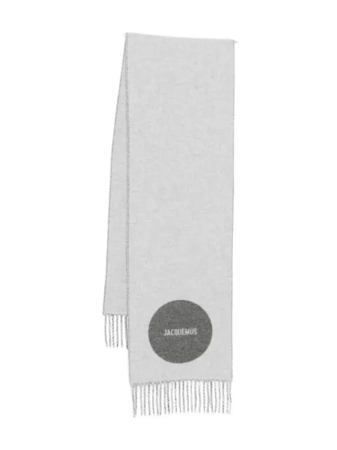 Jacquemus virgin wool scarf Grey ACU00579AOT4044