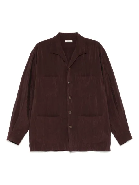 CALMLENCE classic open-collar shirt Red SHIRT019