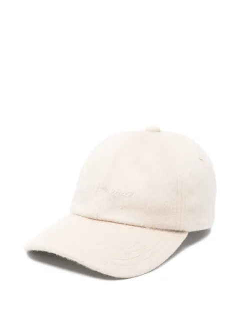 Jacquemus embroidered-logo baseball cap Neutrals ACU00779AW00701