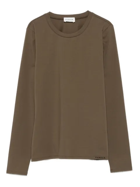 P.A.R.O.S.H. long-sleeve crew-neck T-shirt Green CAMYD170521