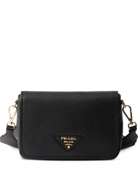 Prada leather shoulder bag Black 1BD314V7NO2DKV