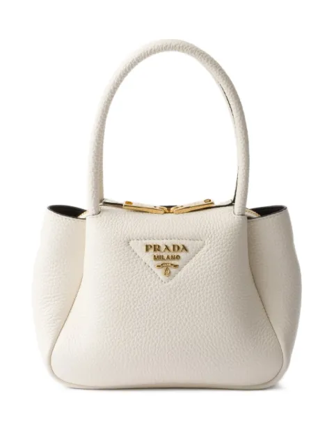 Prada mini leather handbag White 1BA362V7NO2DKV
