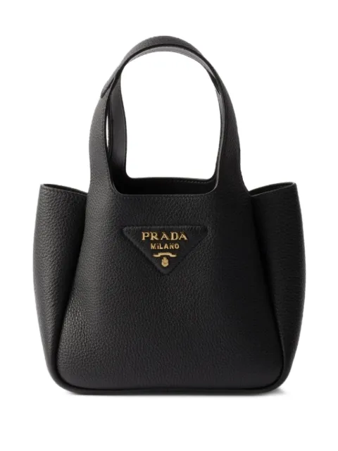 Prada mini leather handbag Black 1BA349VONO2DKV