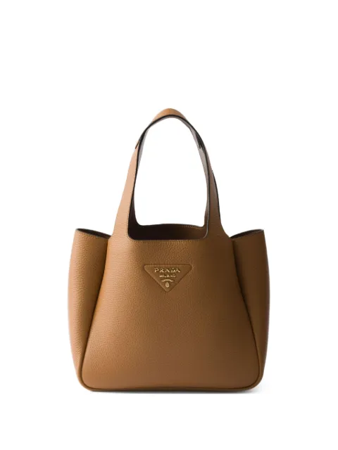 Prada small leather tote bag Brown 1BG335VONM2DKV