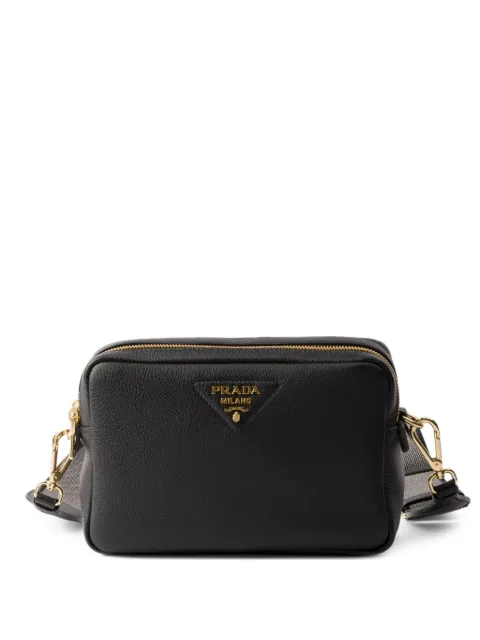 Prada small leather shoulder bag Black 1BH082V7NM2DKV