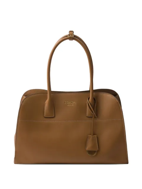 Prada large leather tote bag Brown 1BG571VOOY2CYS