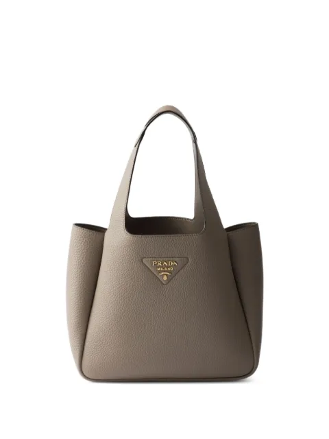 Prada small leather tote bag Brown 1BG335VONM2DKV