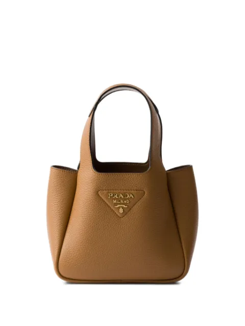 Prada mini leather handbag Brown 1BA349VONO2DKV