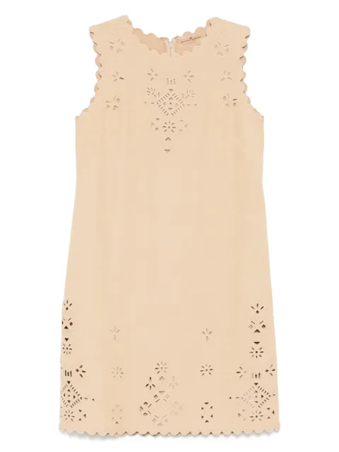 Ermanno Scervino broderie-anglaise midi dress Neutrals D462Q769DIE
