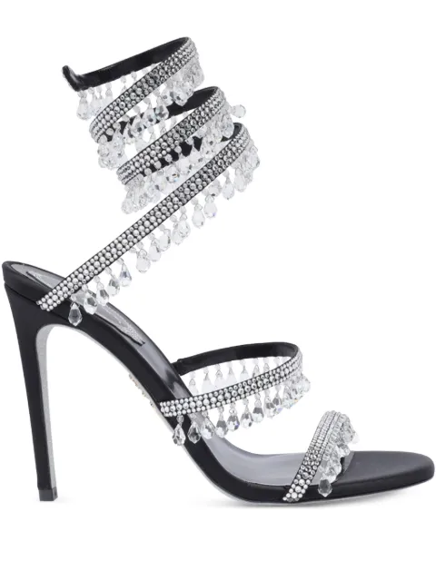 René Caovilla crystal-embellished sandals Black C12535105R001V065