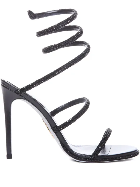 René Caovilla crystal-embellished sandals Black C12538105R001V050