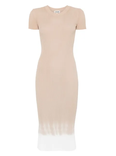 STAUD Colleen midi dress Neutrals R25S2241VN