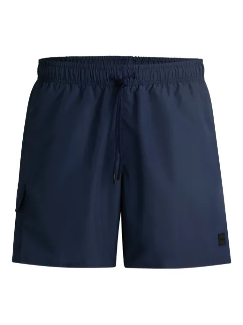 BOSS logo-embroidered swim shorts Blue 50534319