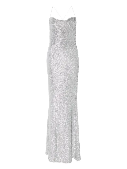 MOOS STUDIO Pisces Moon maxi dress Silver MOOS119