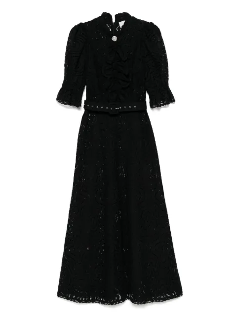 MOOS STUDIO lace maxi dress Black MOOS129