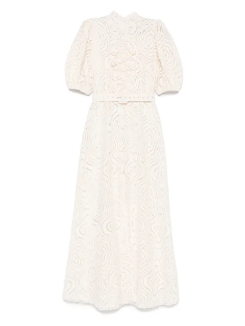 MOOS STUDIO Puff Majesty maxi dress Neutrals MOOS125