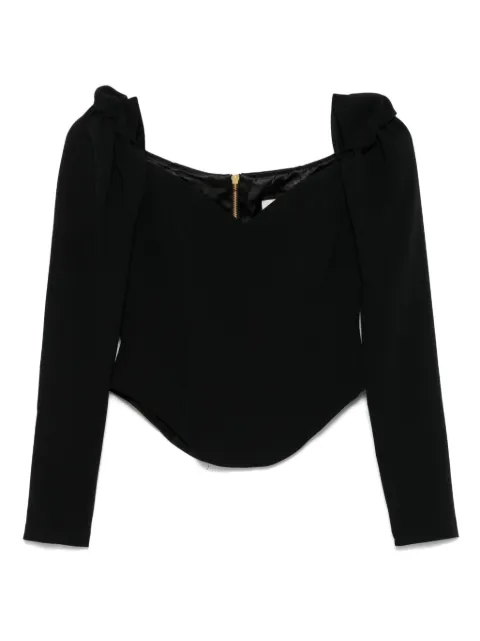 MOOS STUDIO off-shoulder top Black MOOS130