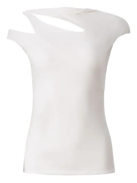 MOOS STUDIO asymmetric top White MOOS123