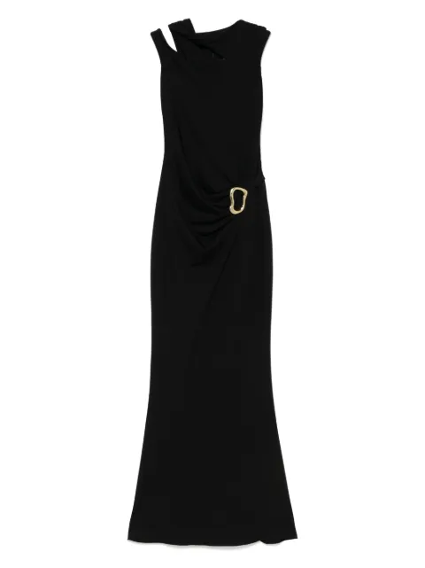 MOOS STUDIO cut out-detail maxi dress Black MOOS112