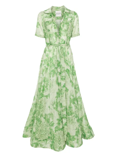 MOOS STUDIO Botanica maxi dress Green MOOS107