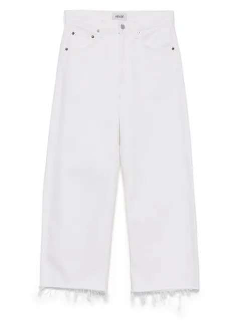 AGOLDE low curve fray jeans White A2381183