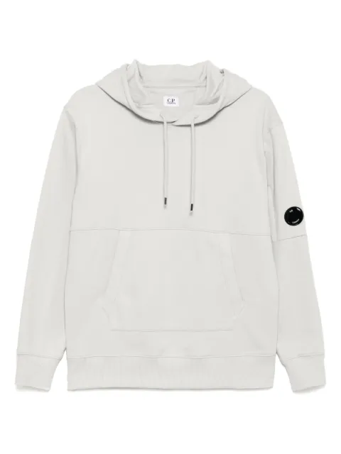 C.P. Company diagonal raised fleece hoodie Grey 18CMSS024A005086W