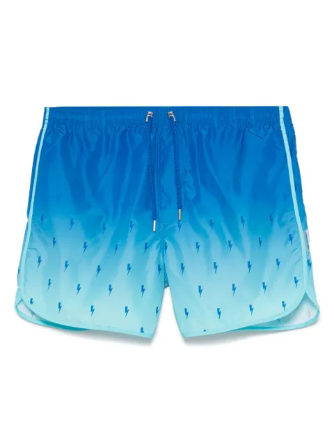 Neil Barrett Micro Bolts swim shorts Blue MY58042AY067