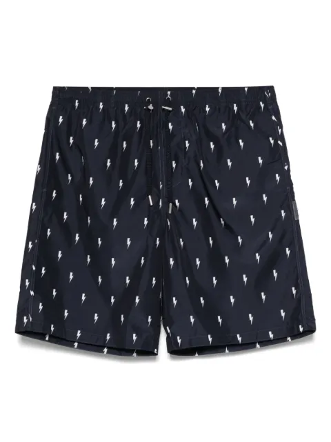 Neil Barrett Micro Bolts swim shorts Blue MY58026BY068