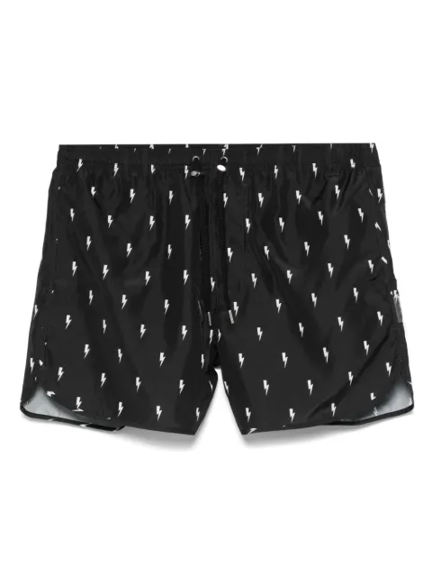 Neil Barrett Micro Bolts swim shorts Black MY58026AY068