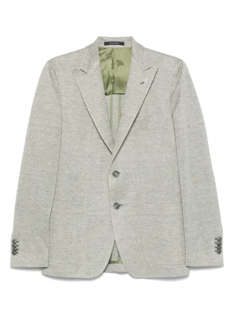 Tagliatore herringbone blazer Green 1SMJ26KPE570055Z
