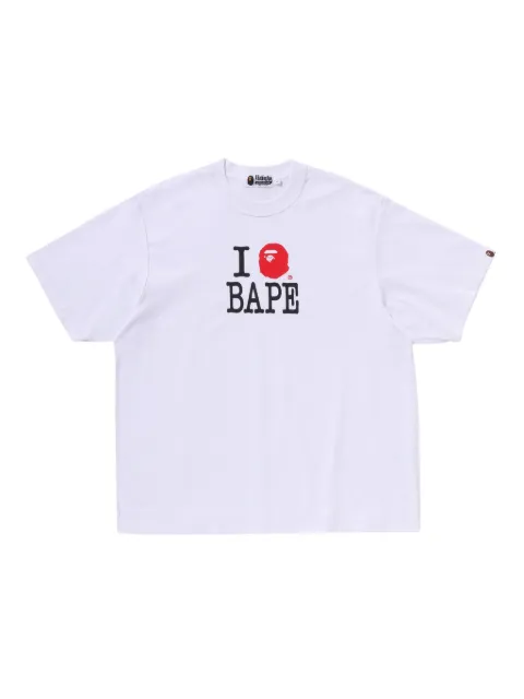 A BATHING APE® graphic-print T-shirt White 001CSL301352M