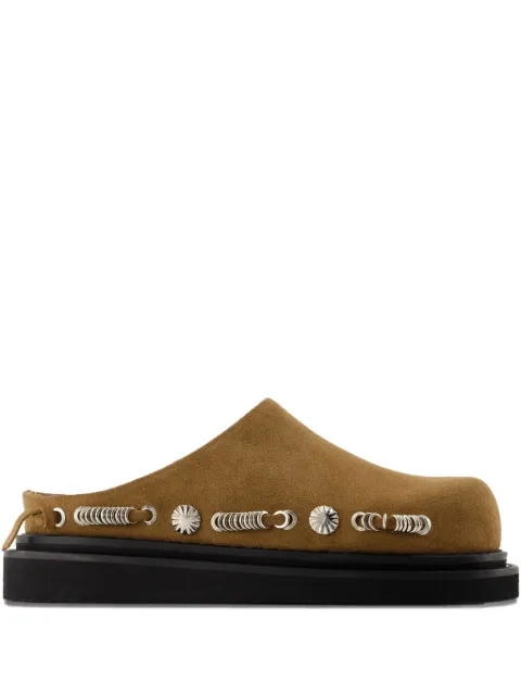 Toga Pulla suede clogs Brown FTGPW138006T01