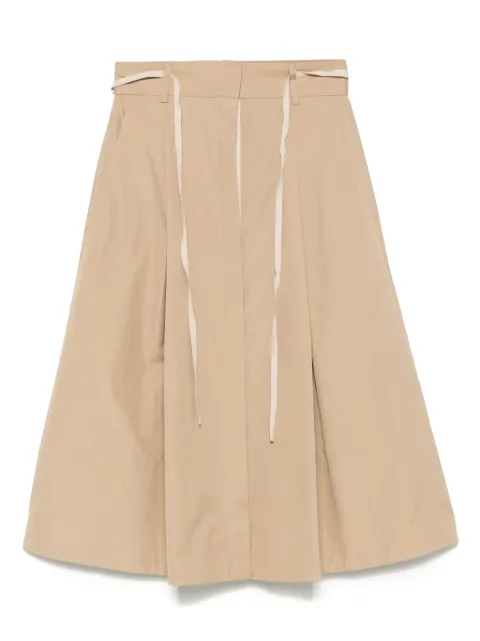 Vince cotton midi skirt Neutrals V100531012