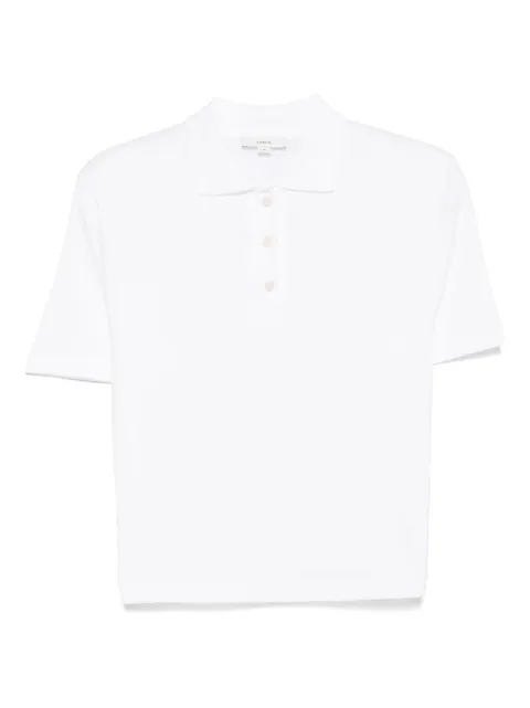Vince cotton polo top White V091784683