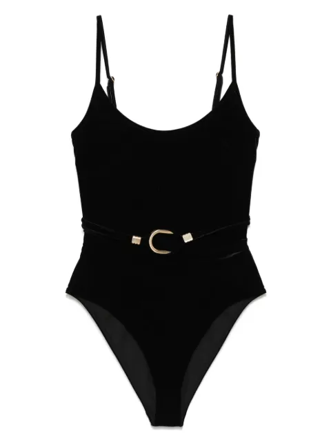 ZIMMERMANN Rhiannon velvet swimsuit Black 4393WSS251