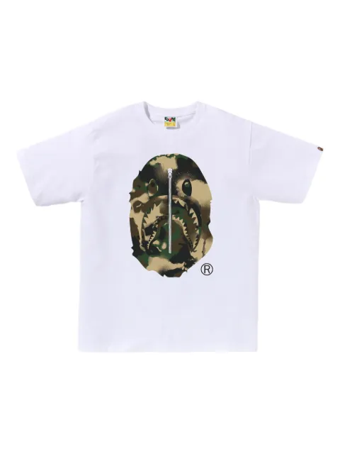 A BATHING APE® camouflage-graphic T-shirt White 001TEL301023M