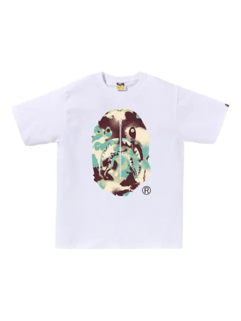 A BATHING APE® camouflage-graphic T-shirt White 001TEL301023M