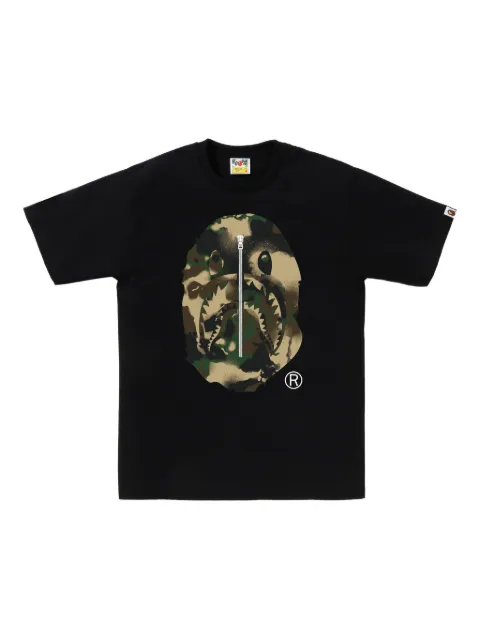 A BATHING APE® camouflage-graphic T-shirt Black 001TEL301023M