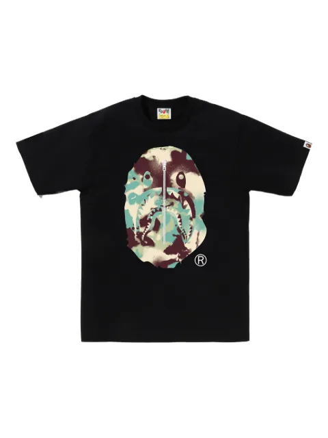 A BATHING APE® camo-graphic T-shirt Black 001TEL301023M