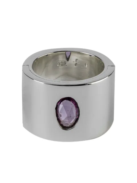 Parts of Four sterling silver Sistema sapphire ring Silver 15376