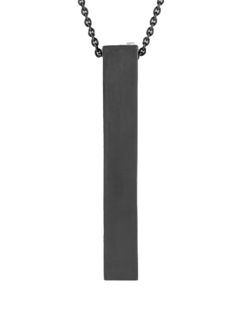 Parts of Four sterling silver Cuboid necklace Black 2041KA