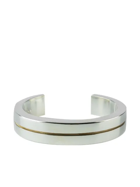 Parts of Four sterling silver Crescent crevice bracelet Silver 240210PA